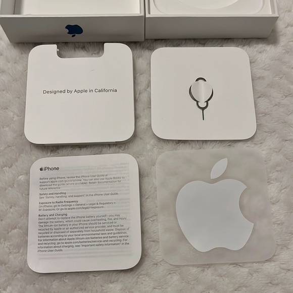 EMPTY BOX for iPhone 13, Blue, 256GB Model A2482 - Picture 7 of 8